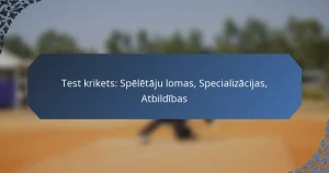Test krikets: Spēlētāju lomas, Specializācijas, Atbildības