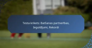 Testa krikets: Batšanas partnerības, Ieguldījumi, Rekordi