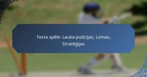 Testa spēle: Lauka pozīcijas, Lomas, Stratēģijas