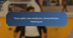 Testa spēle: Lbw noteikums, Interpretācijas, Pielietojumi