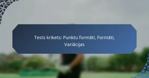 Tests krikets: Punktu formāti, Formāti, Variācijas